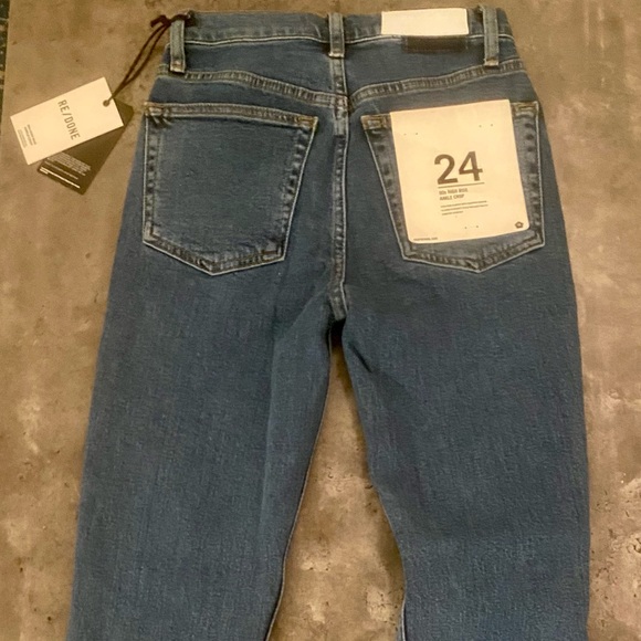 Re/Done High Rise Ankle Crop - Picture 6 of 7